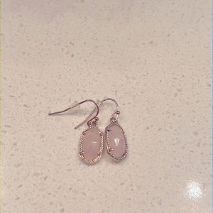 Kendra Scott Lee Gold Drop Earrings in Rose Quartz 🌸perfect holiday gift🌸